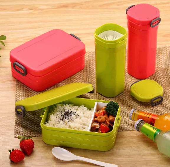 Portable Lunch Box With Water Bottle - RashidExpress