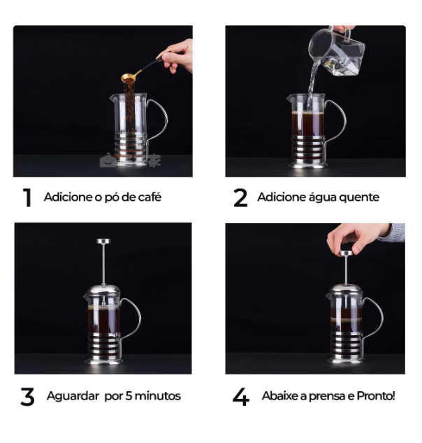 French Press Glass Coffee Maker - RashidExpress