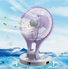 Portable Mni Fan with LED light - RashidExpress