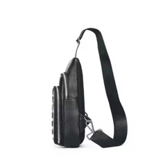 Leather Chest Bag With Sensor Lock