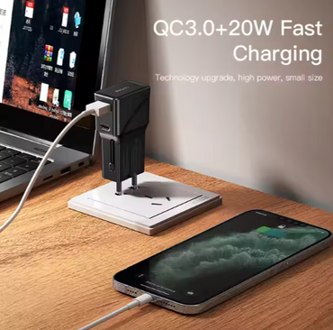 Multi Plug Outlet USB Travel Charger