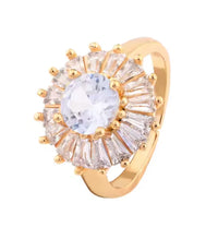 Zircon Diamond Ring