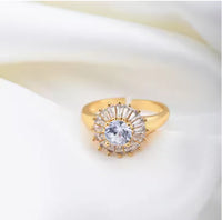 Zircon Diamond Ring