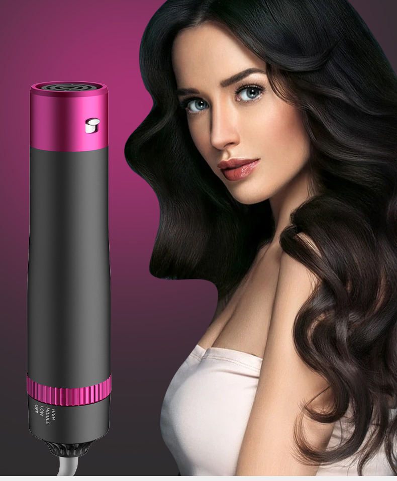 Hot Air Brush: Dry, Style, and Volumize with Ionic Technology (5-in-1) - RashidExpress