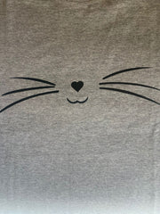 Kitty whiskers - Custom Graphic DTG-Printed T-Shirt – Soft & Stylish