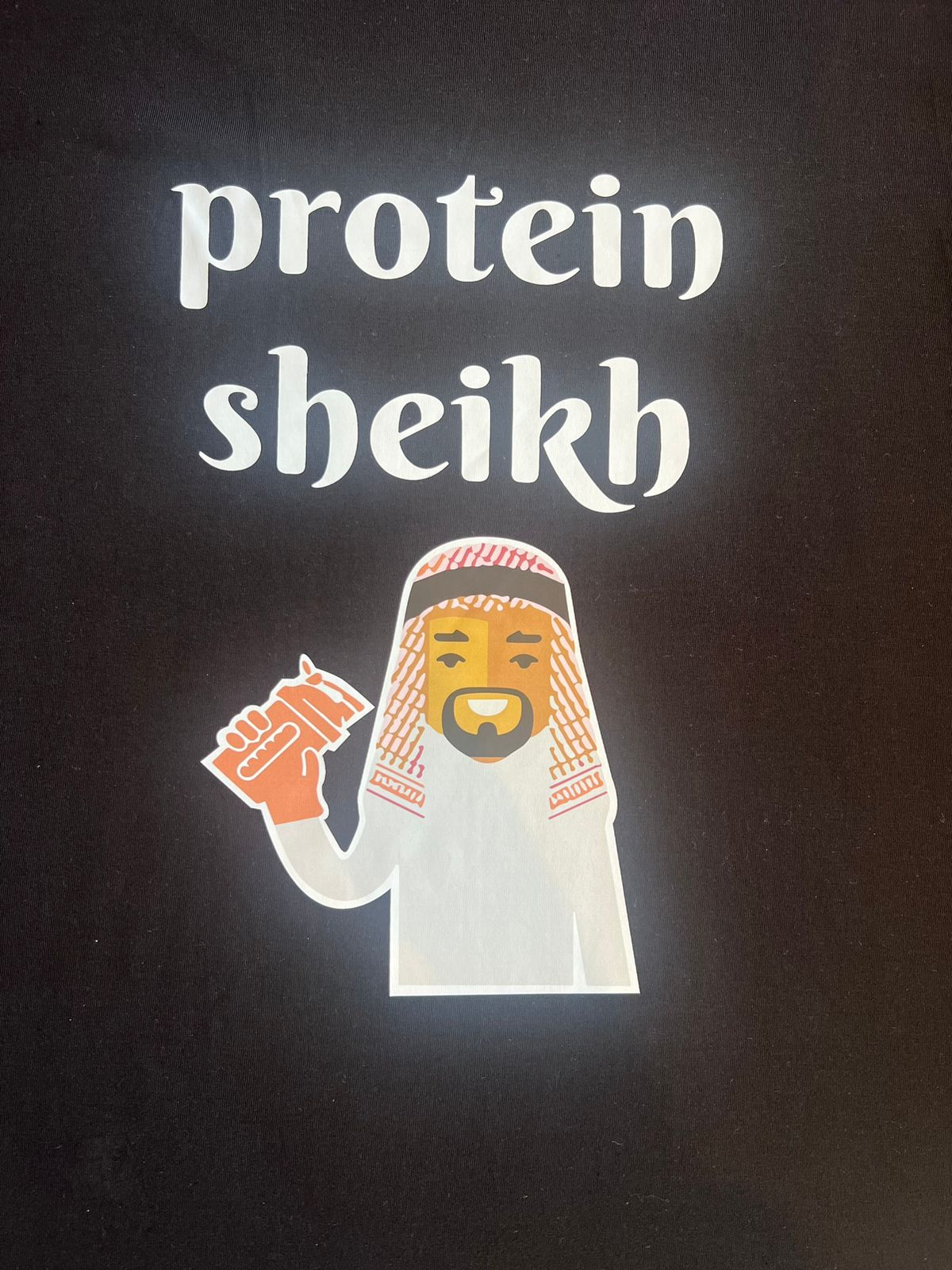 Protein Sheikh - Custom Graphic DTG-Printed T-Shirt – Soft & Stylish