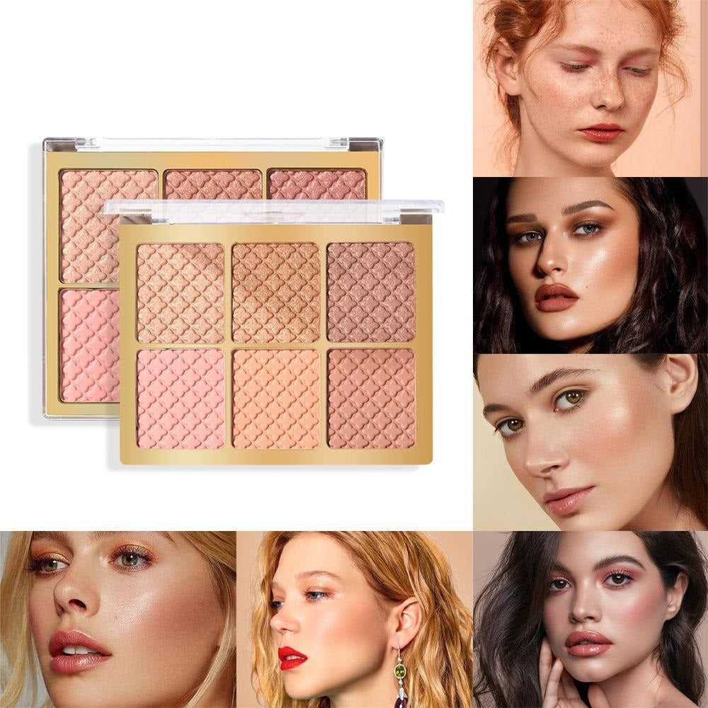 6 Color Square Face Palette (Pack of 3) - RashidExpress