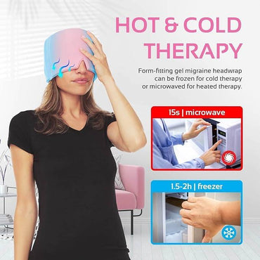 Gel Ice Covered Instant Headache Relief Mask