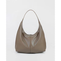 Khaki Autumn And Winter Soft Casual Large Capacity Zipper Tote Bag