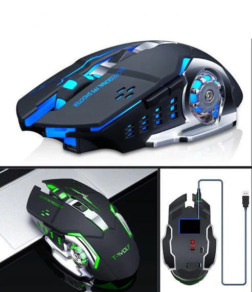 New Charging Wireless Mouse Mute