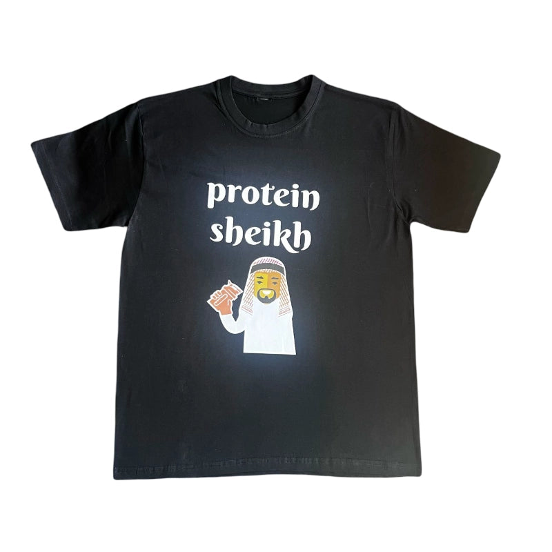 Protein Sheikh - Custom Graphic DTG-Printed T-Shirt – Soft & Stylish