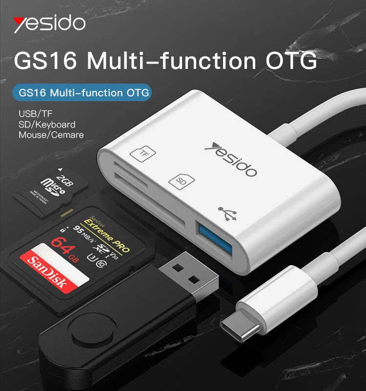 3 In 1 Type C OTG Adapter Connector